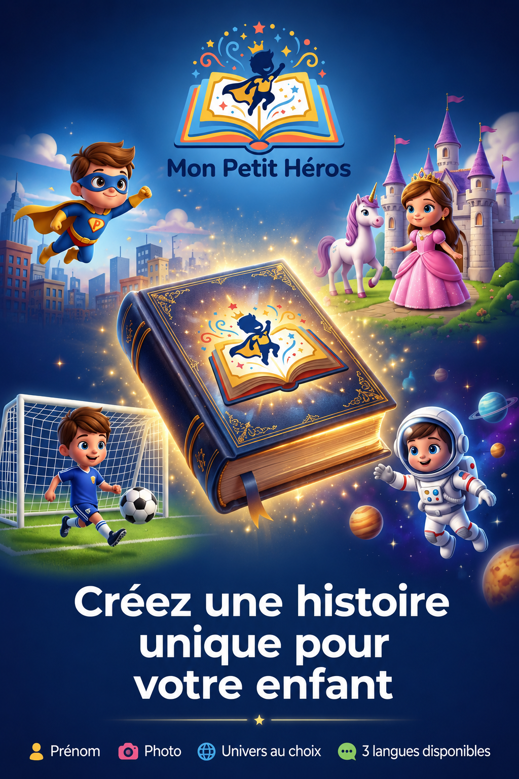 Livre MonPetitHéros – Votre Enfant Devient le Héros de Son Histoire