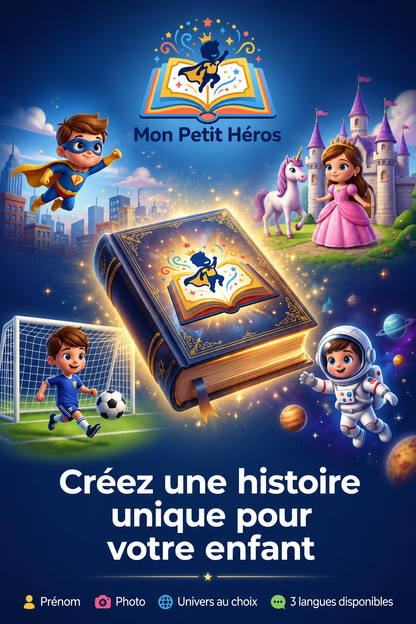 Livre MonPetitHéros – Votre Enfant Devient le Héros de Son Histoire